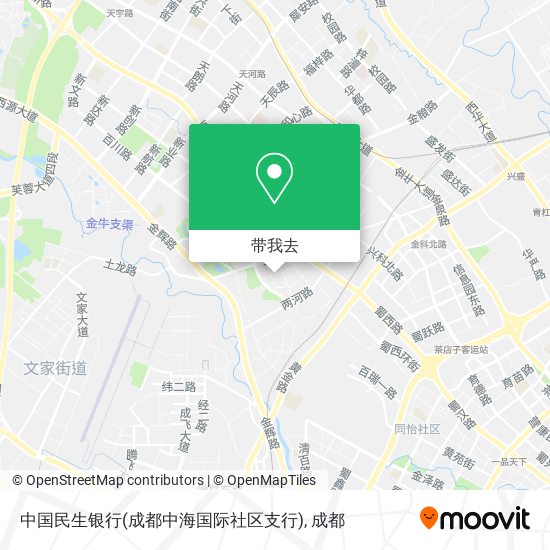 中国民生银行(成都中海国际社区支行)地图
