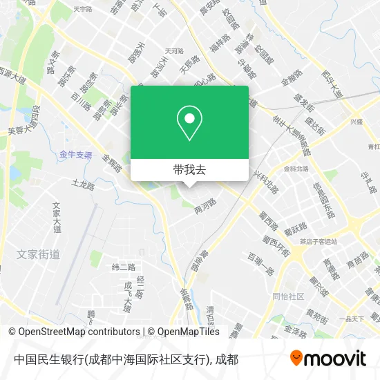 中国民生银行(成都中海国际社区支行)地图