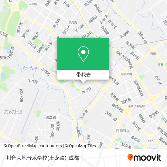 川音大地音乐学校(土龙路)地图
