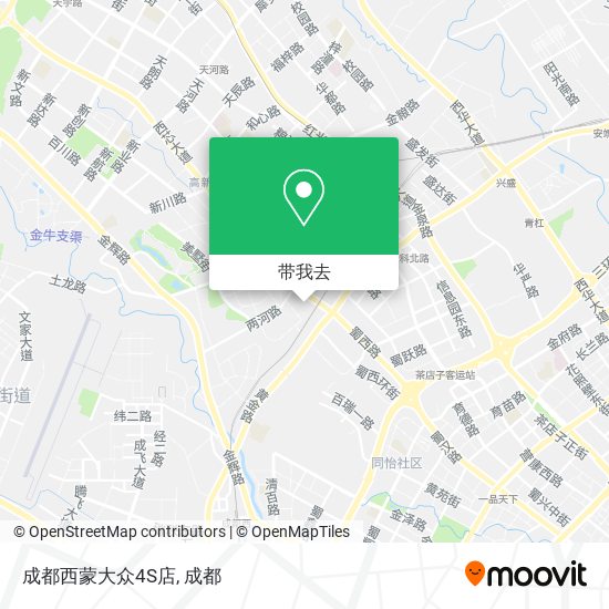 成都西蒙大众4S店地图