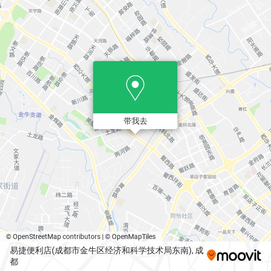 易捷便利店(成都市金牛区经济和科学技术局东南)地图