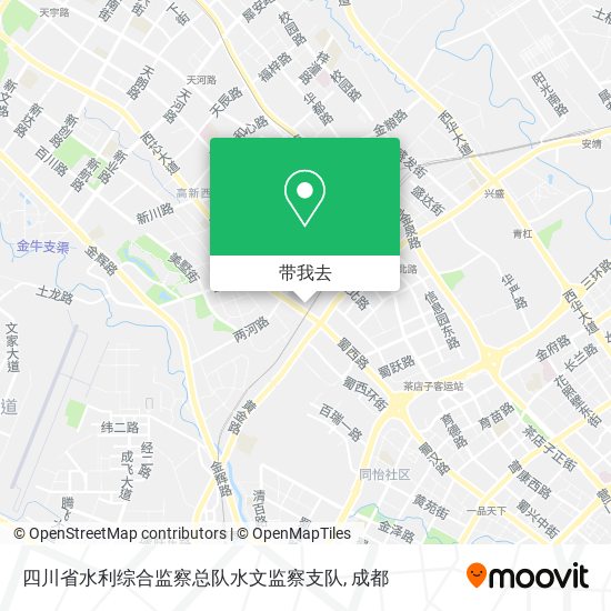 四川省水利综合监察总队水文监察支队地图
