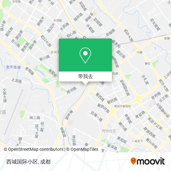 西城国际小区地图