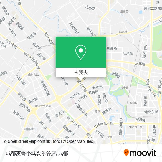成都麦鲁小城欢乐谷店地图