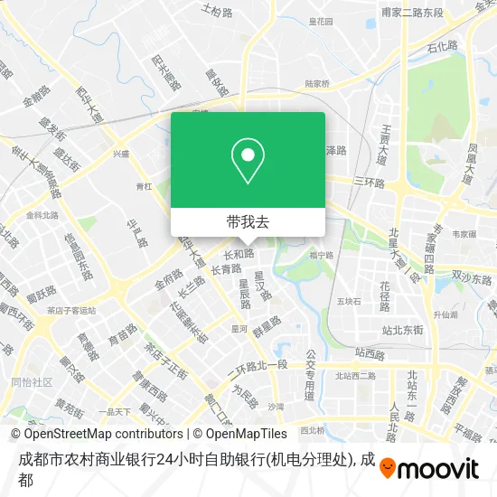 成都市农村商业银行24小时自助银行(机电分理处)地图
