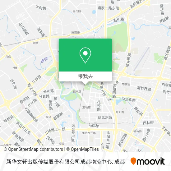 新华文轩出版传媒股份有限公司成都物流中心地图