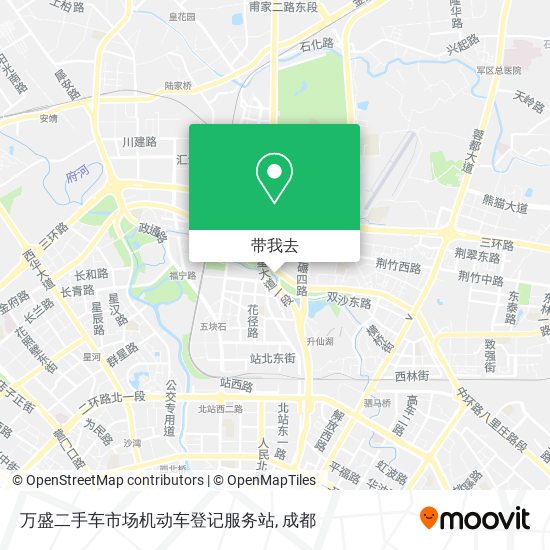 万盛二手车市场机动车登记服务站地图