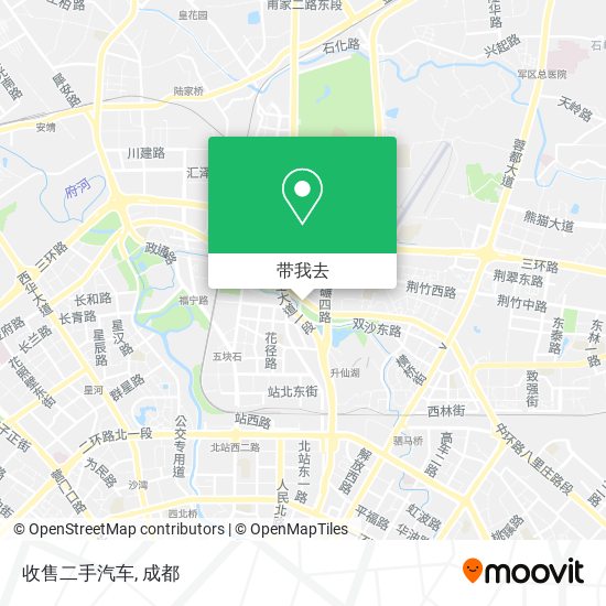 收售二手汽车地图