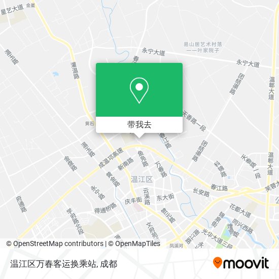 温江区万春客运换乘站地图