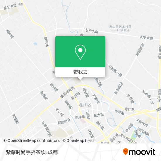 紫藤时尚手摇茶饮地图