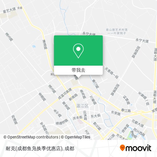 耐克(成都鱼凫换季优惠店)地图