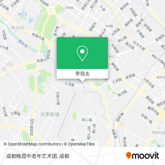 成都晚霞中老年艺术团地图