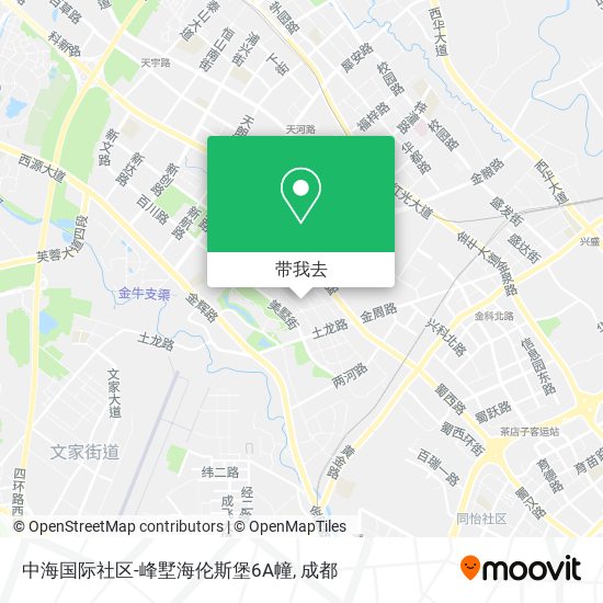 中海国际社区-峰墅海伦斯堡6A幢地图