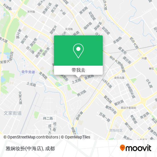 雅娴妆扮(中海店)地图