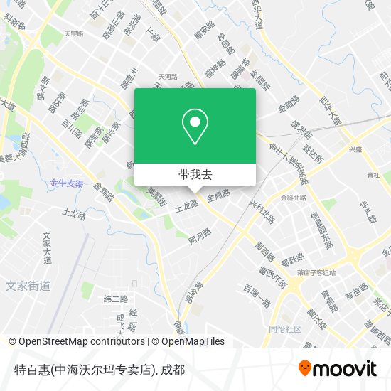 特百惠(中海沃尔玛专卖店)地图
