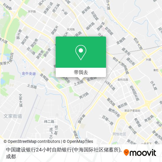 中国建设银行24小时自助银行(中海国际社区储蓄所)地图
