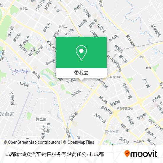 成都新鸿众汽车销售服务有限责任公司地图