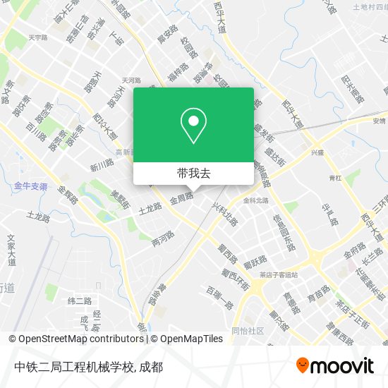 中铁二局工程机械学校地图