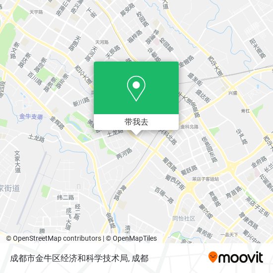 成都市金牛区经济和科学技术局地图