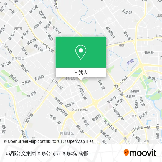 成都公交集团保修公司五保修场地图