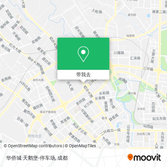 华侨城·天鹅堡-停车场地图