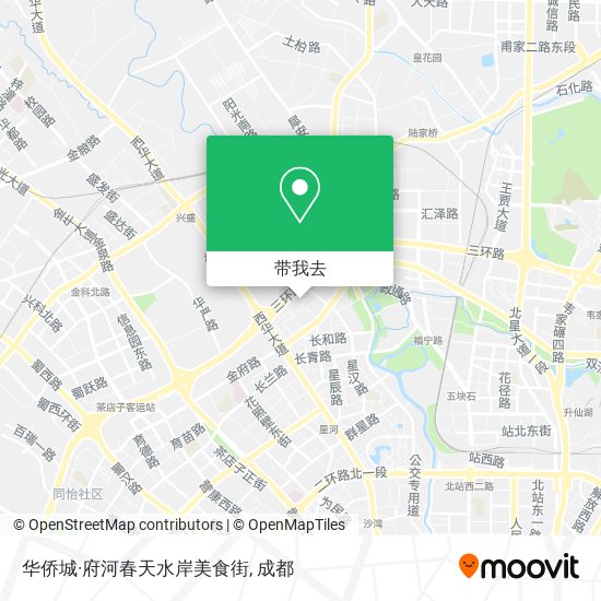 华侨城·府河春天水岸美食街地图
