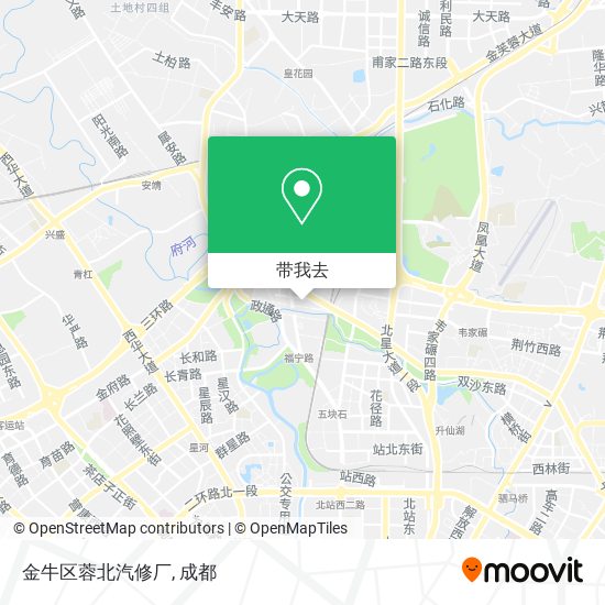 金牛区蓉北汽修厂地图