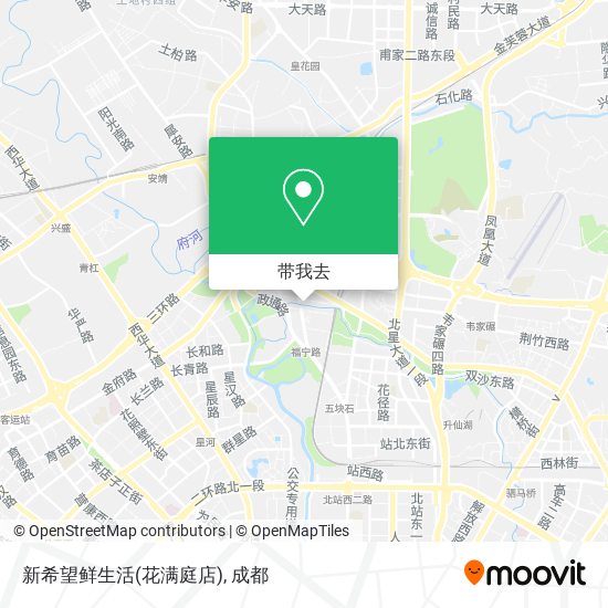 新希望鲜生活(花满庭店)地图
