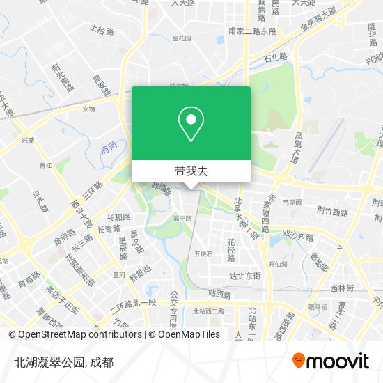 北湖凝翠公园地图