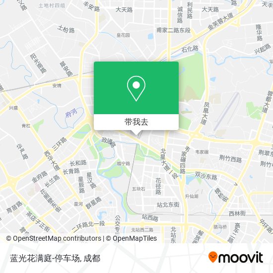 蓝光花满庭-停车场地图