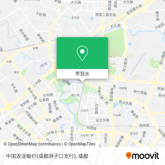 中国农业银行(成都洞子口支行)地图