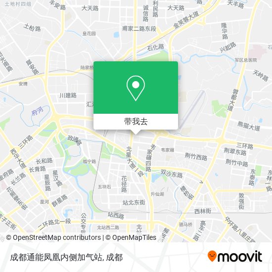 成都通能凤凰内侧加气站地图