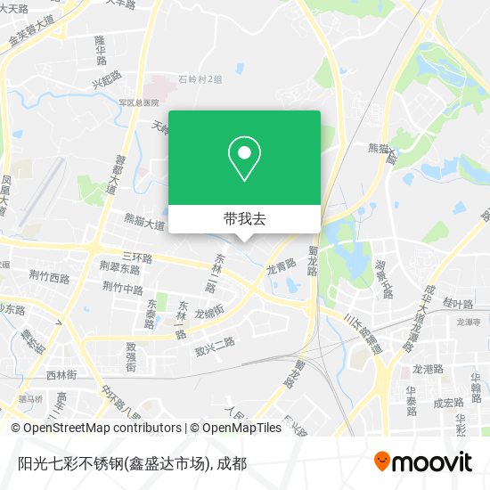 阳光七彩不锈钢(鑫盛达市场)地图