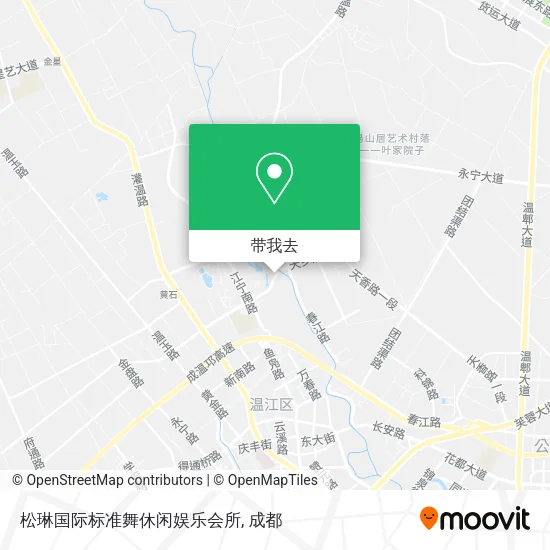 松琳国际标准舞休闲娱乐会所地图
