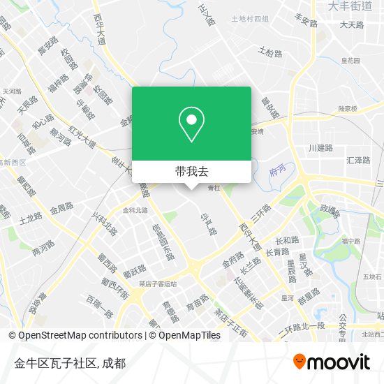 金牛区瓦子社区地图