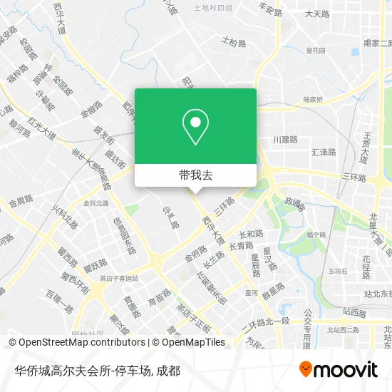 华侨城高尔夫会所-停车场地图