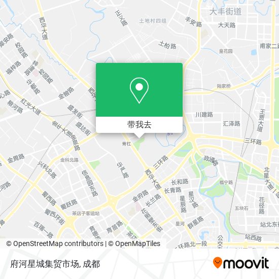 府河星城集贸市场地图