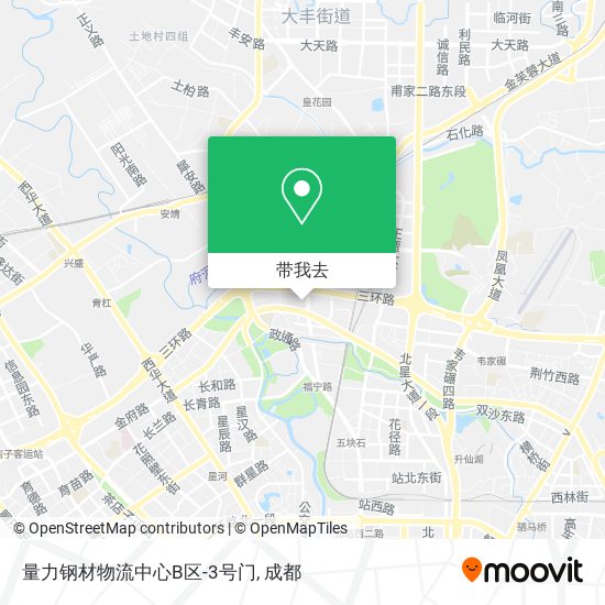 量力钢材物流中心B区-3号门地图
