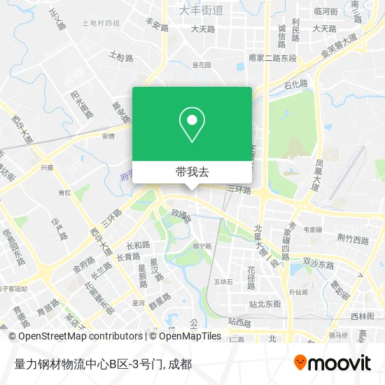 量力钢材物流中心B区-3号门地图