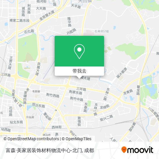 富森·美家居装饰材料物流中心-北门地图