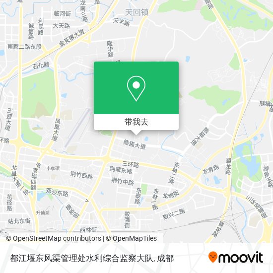 都江堰东风渠管理处水利综合监察大队地图