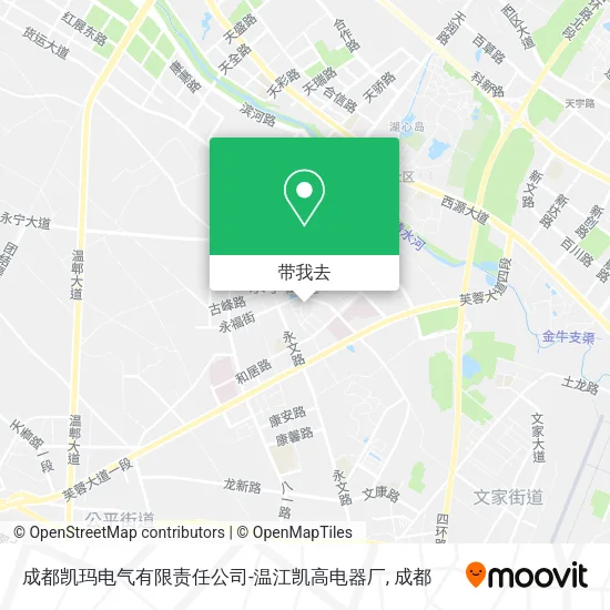 成都凯玛电气有限责任公司-温江凯高电器厂地图