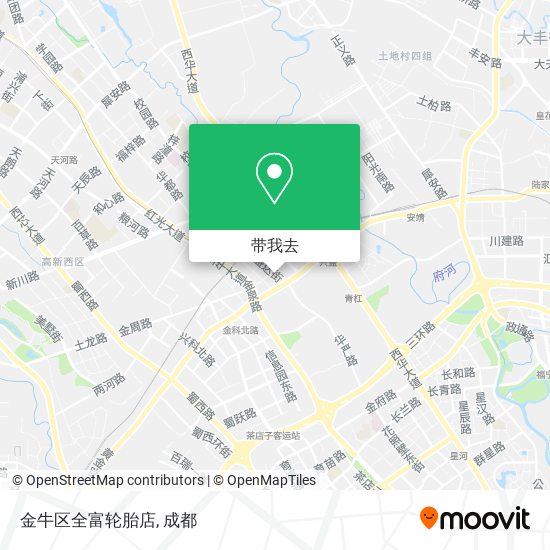 金牛区全富轮胎店地图