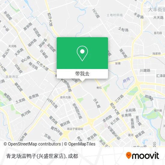 青龙场温鸭子(兴盛世家店)地图