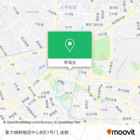 量力钢材物流中心B区1号门地图
