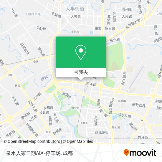 泉水人家二期A区-停车场地图