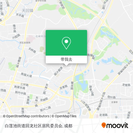 白莲池街道回龙社区居民委员会地图