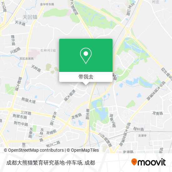 成都大熊猫繁育研究基地-停车场地图