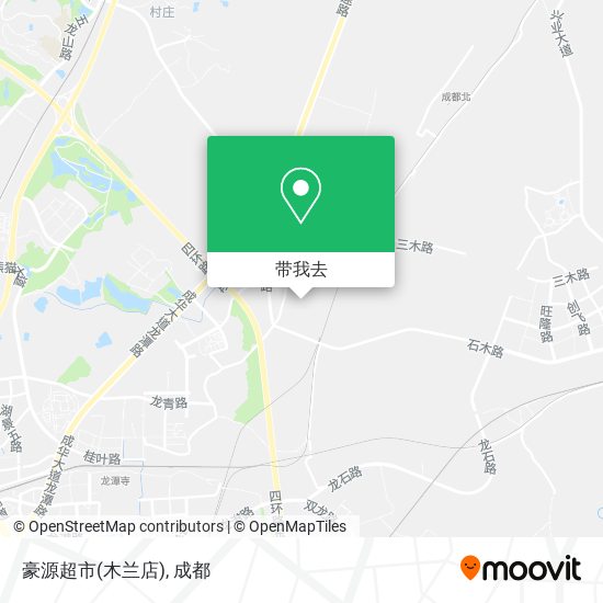 豪源超市(木兰店)地图