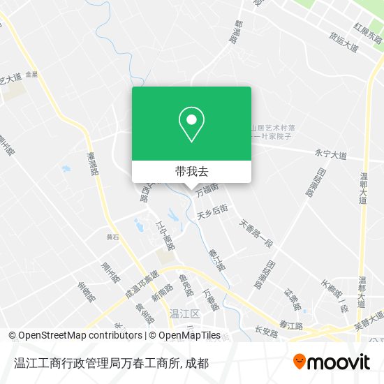 温江工商行政管理局万春工商所地图